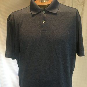 Saddlebred Navy Blue Short Sleeve Polo Style Golf Shirt Men's Size M